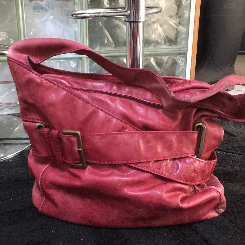 Very unique KOOBA red distressed handbag 👜